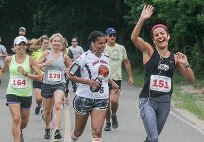 Joi Jackson Perle, wearing the Team Jordan shirt, hopes to have 1,000 or so at next year’s Jordan’s Run in Sag Harbor. Joi Jackson Perle, wearing the Team Jordan shirt, hopes to have 1,000 or so at next year’s Jordan’s Run in Sag Harbor.