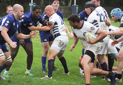 Montauk’s forwards were on the move during a 26-12 win over the Brooklyn R.C. here last fall. The side is to have two bye weeks following this Saturday’s season-opening home game with the Long Island Rugby Club. Montauk’s forwards were on the move during a 26-12 win over the Brooklyn R.C. here last fall. The side is to have two bye weeks following this Saturday’s season-opening home game with the Long Island Rugby Club.