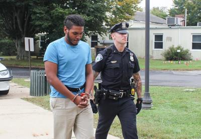 Luis Baldayac, who was arrested on two counts of burglary in the second degree in connection to a break-in at the Lido Motel in Montauk on Sunday, was led into East Hampton Town Justice Court on Tuesday morning. Luis Baldayac, who was arrested on two counts of burglary in the second degree in connection to a break-in at the Lido Motel in Montauk on Sunday, was led into East Hampton Town Justice Court on Tuesday morning.