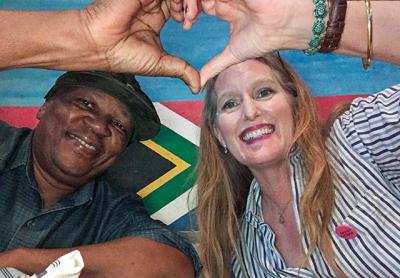 Katherine C.H.E. with Bakithi Kumalo Katherine C.H.E. with Bakithi Kumalo