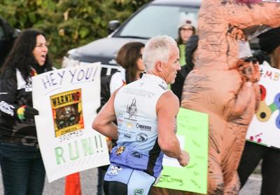 Mike Bahel, above, was one of those who competed in the Half-Ironman race, one of three duathlons that EventPower put on in Montauk Sunday. Mike Bahel, above, was one of those who competed in the Half-Ironman race, one of three duathlons that EventPower put on in Montauk Sunday.
