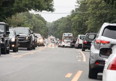 A never-ending push to develop and redevelop has brought a host of other issues to the South Fork, including long lines of traffic. A never-ending push to develop and redevelop has brought a host of other issues to the South Fork, including long lines of traffic.