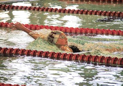Sophia Swanson, on the way to winning the 200 individual medley in the meet here with Harborfields on Oct. 18, has qualified in half a dozen county meet events. Sophia Swanson, on the way to winning the 200 individual medley in the meet here with Harborfields on Oct. 18, has qualified in half a dozen county meet events.