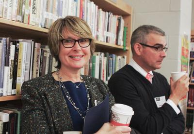 East Hampton Town Councilwoman Kathee Burke-Gonzalez was among the professionals from the community who took part in a career day for East Hampton High School sophomores on Tuesday.
