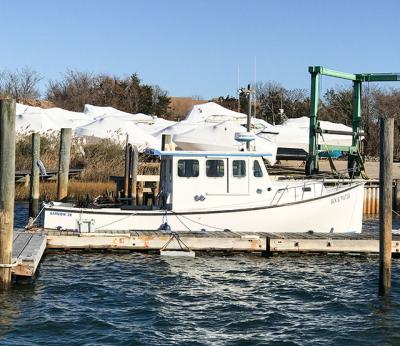 The columnist’s boat sat alone at its dock this week among those that have already been pulled out of the water. The columnist’s boat sat alone at its dock this week among those that have already been pulled out of the water.