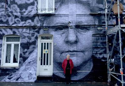 “Faces Places,” a documentary by Agnes Varda, above and in mural, was shown at Cannes and the New York Film Festival. It will be screened at Guild Hall on Saturday. “Faces Places,” a documentary by Agnes Varda, above and in mural, was shown at Cannes and the New York Film Festival. It will be screened at Guild Hall on Saturday.