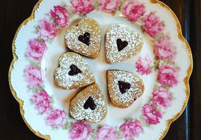 These pretty Linzer cookies are much easier to make than they look, but you will need cookie cutters.