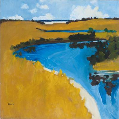 Robert Dash’s untitled oil-on-linen landscape is the first painting he felt “successfully showed layers of water bodies in the distance,” according to Alejandro Saralegui, the director of Madoo. Dash’s interest in the area’s waterways inspired this year’s winter lecture series. Robert Dash’s untitled oil-on-linen landscape is the first painting he felt “successfully showed layers of water bodies in the distance,” according to Alejandro Saralegui, the director of Madoo. Dash’s interest in the area’s waterways inspired this year’s winter lecture series.
