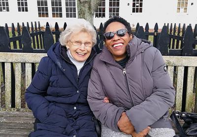 Enda Steck, left, and Audrey Gaines have served together on the East Hampton Town Anti-Bias Task Force since it was created in 1993 to address discrimination. Enda Steck, left, and Audrey Gaines have served together on the East Hampton Town Anti-Bias Task Force since it was created in 1993 to address discrimination.