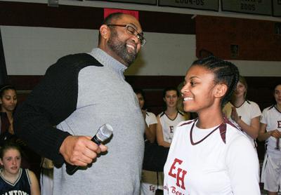 Howard Wood recently saw his all-Skyline Conference second team protégée, Kaelyn Ward, a Farmingdale State senior now, capture a career-high 24 rebounds (while scoring 17 points) in a first-round conference tournament win over St. Joseph’s-Brooklyn. She led the team in field goal percentage, steals, and blocks this season.