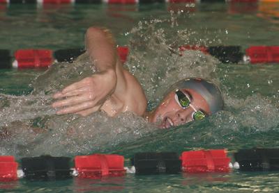 Ethan McCormac was East Hampton High’s sole representative in the state meet held last weekend at the Nassau County Aquatics Center. Ethan McCormac was East Hampton High’s sole representative in the state meet held last weekend at the Nassau County Aquatics Center.