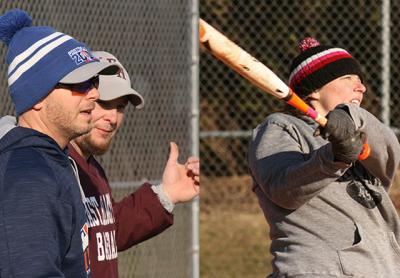 Joe Vas, East Hampton's athletic director, has assembled a strong coaching staff for the spring, including, left, Henry Meyer and Vinny Alversa (baseball) and, right, Kathy Amicucci (softball).