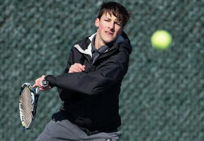 Brad Drubych, who played at fourth singles Monday, pulled out the third set 7-5, earning East Hampton’s third point versus Westhampton Beach, a perennial league rival. Brad Drubych, who played at fourth singles Monday, pulled out the third set 7-5, earning East Hampton’s third point versus Westhampton Beach, a perennial league rival.