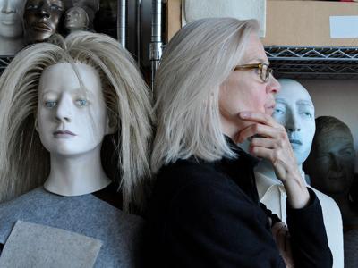 An installation of figurative works by Judith Shea, who is seen here with two of her sculptures, will be on view at the LongHouse Reserve this summer. An installation of figurative works by Judith Shea, who is seen here with two of her sculptures, will be on view at the LongHouse Reserve this summer.