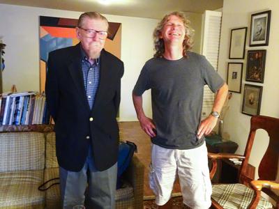 Francis V. O’Connor and Richard Taylor, a fellow Pollock scholar, in 2016. Francis V. O’Connor and Richard Taylor, a fellow Pollock scholar, in 2016.