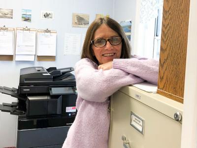 After 30 years, Lori Miller-Carr is retiring as the East Hampton Town Trustees’ full-time secretary, but she will continue on a part-time basis. After 30 years, Lori Miller-Carr is retiring as the East Hampton Town Trustees’ full-time secretary, but she will continue on a part-time basis.