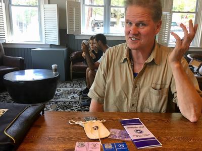 Scott Lewis, a financial-tech entrepreneur who lives in Southampton, unveiled a new cryptocurrency exchange card for the newly opened Straight Arrow Archery range in Shinnecock Hills, the second local business to sign on to Wampum First. Scott Lewis, a financial-tech entrepreneur who lives in Southampton, unveiled a new cryptocurrency exchange card for the newly opened Straight Arrow Archery range in Shinnecock Hills, the second local business to sign on to Wampum First.