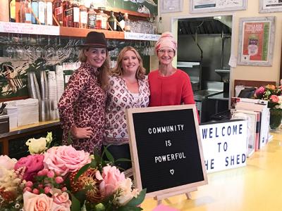 Amanda Fairbanks, Liza Tremblay, and Sarah Cohen are co-founders of the Shed, a new shared workspace for women at Estia’s Little Kitchen in Sag Harbor on Tuesdays starting next week. Amanda Fairbanks, Liza Tremblay, and Sarah Cohen are co-founders of the Shed, a new shared workspace for women at Estia’s Little Kitchen in Sag Harbor on Tuesdays starting next week.
