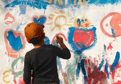 The East Hampton Chamber of Commerce’s second annual Fall Festival was a big hit on Saturday. Andres Zhungo joined in a mural painting project. The East Hampton Chamber of Commerce’s second annual Fall Festival was a big hit on Saturday. Andres Zhungo joined in a mural painting project.