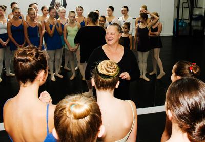 Sara Jo Strickland, founder and director of the Hampton Ballet Theatre School, addressed a class on Tuesday as the company prepared to stage “The Nutcracker” at Guild Hall next week. Sara Jo Strickland, founder and director of the Hampton Ballet Theatre School, addressed a class on Tuesday as the company prepared to stage “The Nutcracker” at Guild Hall next week.