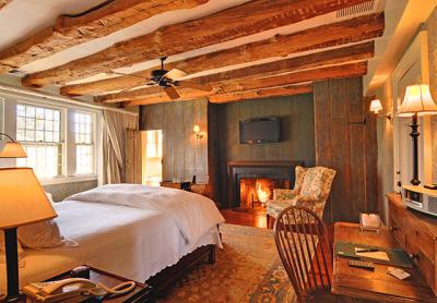 A room at Baker House with couple’s massage, champagne, and other romantic goodies is available next week starting at $1,060 per night with a two-night minimum. A room at Baker House with couple’s massage, champagne, and other romantic goodies is available next week starting at $1,060 per night with a two-night minimum.