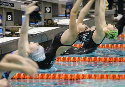 Julia Brierley, arching at the start of the 100-yard backstroke above, placed second in that event and second in the 100 breaststroke. She will compete in the Y.M.C.A. national meet in Greensboro, N.C., next month. Julia Brierley, arching at the start of the 100-yard backstroke above, placed second in that event and second in the 100 breaststroke. She will compete in the Y.M.C.A. national meet in Greensboro, N.C., next month.