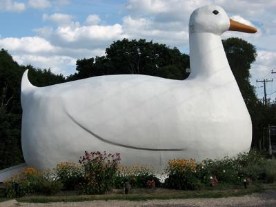 The Big Duck in Flanders gets 10,000 visitors a year, making it Suffolk County’s most popular historical site.