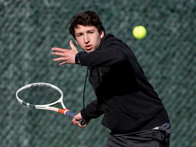 Ravi MacGurn has been a solid number-two for East Hampton, though he lost to his Hills East opponent last week, a player East Hampton’s coach, Kevin McConville, thought was Hills East’s best. Ravi MacGurn has been a solid number-two for East Hampton, though he lost to his Hills East opponent last week, a player East Hampton’s coach, Kevin McConville, thought was Hills East’s best.
