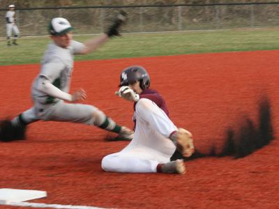 Elian Abreu, who singled with two outs in East Hampton’s third inning, advanced to third base on a double by James Foster, and, moments later, scored on a base hit by Zach Barzilay. Elian Abreu, who singled with two outs in East Hampton’s third inning, advanced to third base on a double by James Foster, and, moments later, scored on a base hit by Zach Barzilay.