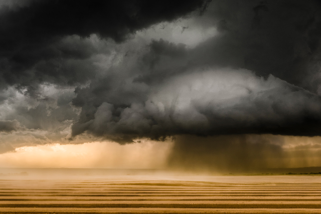 Tornadic Downdraft. Wheatland, Wyoming by Eric Meola
