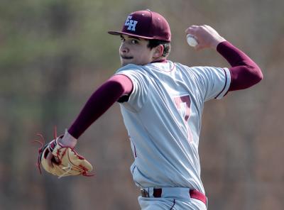 Elian Abreu’s fastball was too much for the meat of Shoreham-Wading River’s order. Elian Abreu’s fastball was too much for the meat of Shoreham-Wading River’s order.