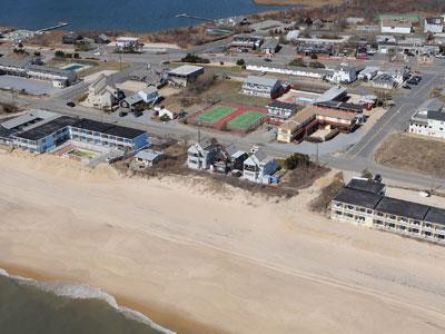 Portions of the downtown Montauk oceanfront suffered severe erosion during the winter of 2012-13. Portions of the downtown Montauk oceanfront suffered severe erosion during the winter of 2012-13.