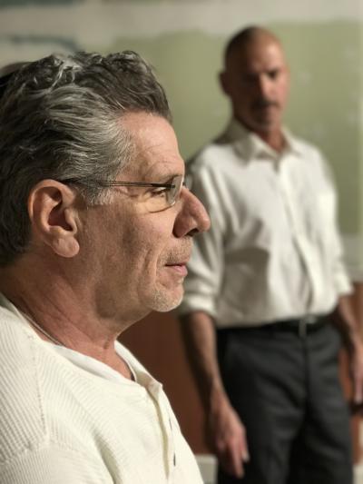Edward Kassar, left, and Joe Pallister star in "A Steady Rain." Edward Kassar, left, and Joe Pallister star in "A Steady Rain."
