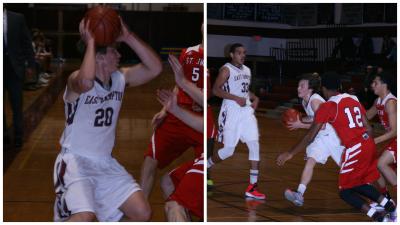 Kyle McKee, left, looks for the pass and while Jack Reese, right, went in for a basket. Kyle McKee, left, looks for the pass and while Jack Reese, right, went in for a basket.