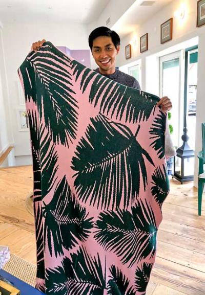 Most of the items at Blue Carreon’s eponymous shop in East Hampton are made in the Philippines. Most of the items at Blue Carreon’s eponymous shop in East Hampton are made in the Philippines.