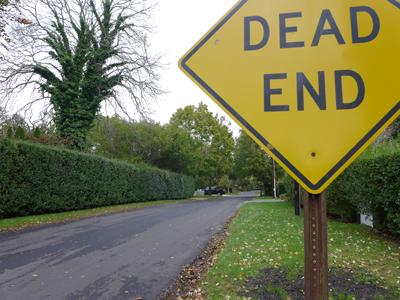 New pavement on Conklin Terrace in East Hampton Village is not up to some of the street residents' standards. New pavement on Conklin Terrace in East Hampton Village is not up to some of the street residents' standards.