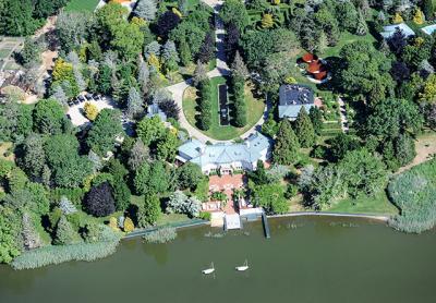 Several structures on Ronald Perelman's Creeks estate in East Hampton were built illegally without permits and outside of zoning restrictions. Several structures on Ronald Perelman's Creeks estate in East Hampton were built illegally without permits and outside of zoning restrictions.