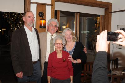 Supervisor Larry Cantwell, center, flanked by Peter Van Scoyoc, Jeanne Frankl, front center, and Sylvia Overby, right. Supervisor Larry Cantwell, center, flanked by Peter Van Scoyoc, Jeanne Frankl, front center, and Sylvia Overby, right.