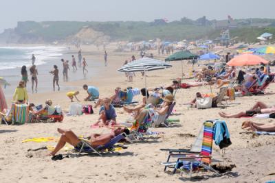 Ditch Plain, the epicenter of the Montauk beach scene Ditch Plain, the epicenter of the Montauk beach scene