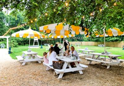 The backyard at EMP Summer House is for walk-ins and more casual fare. The backyard at EMP Summer House is for walk-ins and more casual fare.