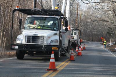 Work to complete the installation of 65-foot poles between East Hampton and Amagansett continues, as officials and residents push for a halt to the project. Work to complete the installation of 65-foot poles between East Hampton and Amagansett continues, as officials and residents push for a halt to the project.