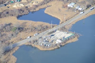 PSEG's current Montauk substation on Industrial Road PSEG's current Montauk substation on Industrial Road