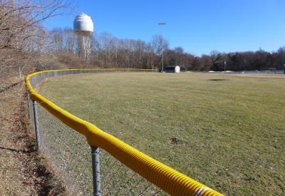One of two Little League fields at a town-owned site in East Hampton, where a new emergency medical facility has been planned. One of two Little League fields at a town-owned site in East Hampton, where a new emergency medical facility has been planned.