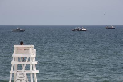 Police located the majority of the wreckage from a June 2 plane crash on the ocean's floor about a mile off Atlantic Avenue Beach in Amagansett late last week. Police located the majority of the wreckage from a June 2 plane crash on the ocean's floor about a mile off Atlantic Avenue Beach in Amagansett late last week.