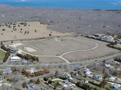 A Connecticut developer has hopes of building a multi-unit housing complex on this vacant parcel in Amagansett. A Connecticut developer has hopes of building a multi-unit housing complex on this vacant parcel in Amagansett.