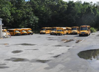 With a buyer already lined up for the Route 114 property where the East Hampton School District keeps and maintains its buses, the district is again talking about a bus barn on its own property.