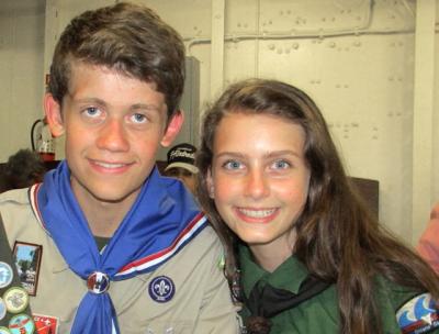 Sydney Ireland, right, was on a campaign to get the Boy Scouts of America to let her participate in its programs, as her brother, Bryan, left, does. Now she can. Sydney Ireland, right, was on a campaign to get the Boy Scouts of America to let her participate in its programs, as her brother, Bryan, left, does. Now she can.