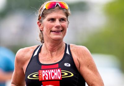 Karen Smyers, who won three world I.T.U. championships and a Hawaiian Ironman in her pro career, was among the Mighty Hamptons Triathlon’s competitors Sunday.