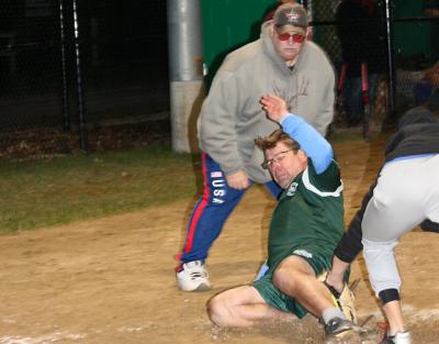 Andy Silich was one of three Uihlein’s runners tagged out at the plate in the fall league final. Andy Silich was one of three Uihlein’s runners tagged out at the plate in the fall league final.