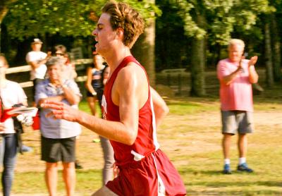 Ryan Fowkes enjoyed a big win at Cedar Point Park last Thursday, edging Westhampton Beach’s Juan Lasso, a 4:17 miler, by one second in the boys cross-country race. Fowkes’s 15:05 was the second-fastest time ever on the course. Ryan Fowkes enjoyed a big win at Cedar Point Park last Thursday, edging Westhampton Beach’s Juan Lasso, a 4:17 miler, by one second in the boys cross-country race. Fowkes’s 15:05 was the second-fastest time ever on the course.